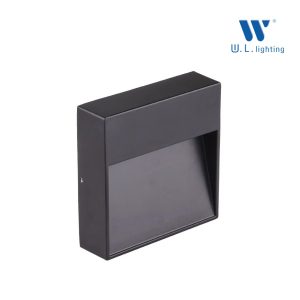 โคมไฟติดผนังภายนอก LED 3W (3000K) สีดำ รุ่น WL-GS017F-3W-BK