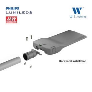 โคมไฟถนน LED STREET LIGHT 50W-200W (150lm/W) รุ่น HL-LD-124A