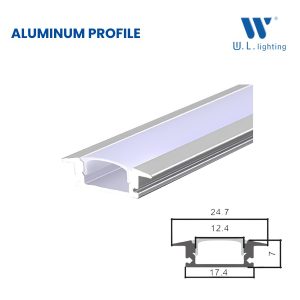 รางอลูมิเนียม Profile  รุ่น WL-AL1707C-3M